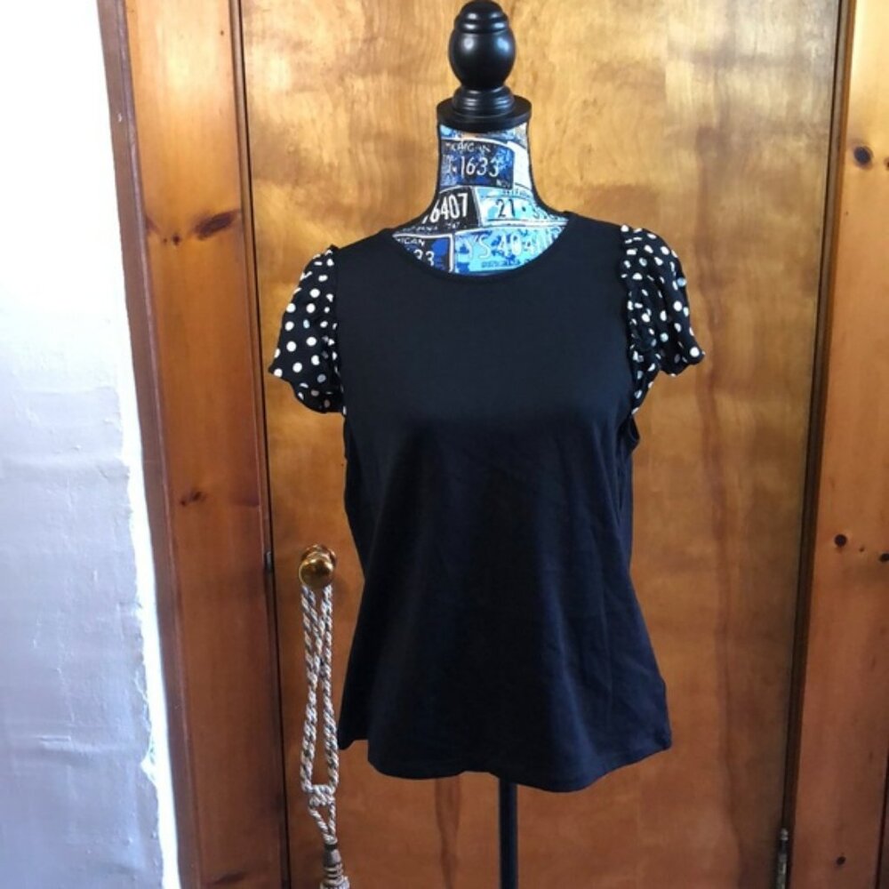 Kate Spade New York Black Top. Size Large.  Great Condition